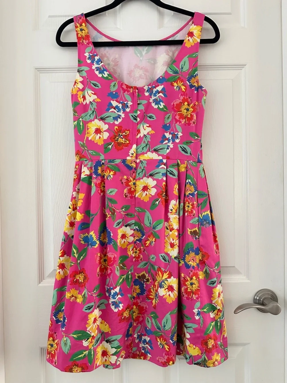Kate Spade Sonja Pink Floral Pleated Dress Women’s Size 8